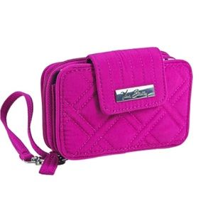 Never Used Vera Bradley Magenta Wristlet Wallet